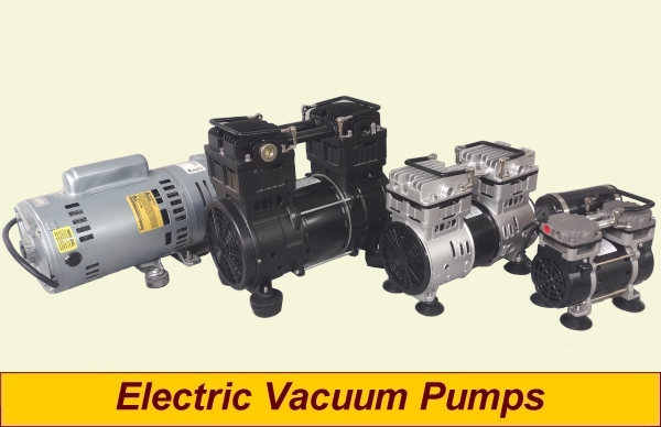 Electric vacuum pumps and link to electric vacuum pumps page