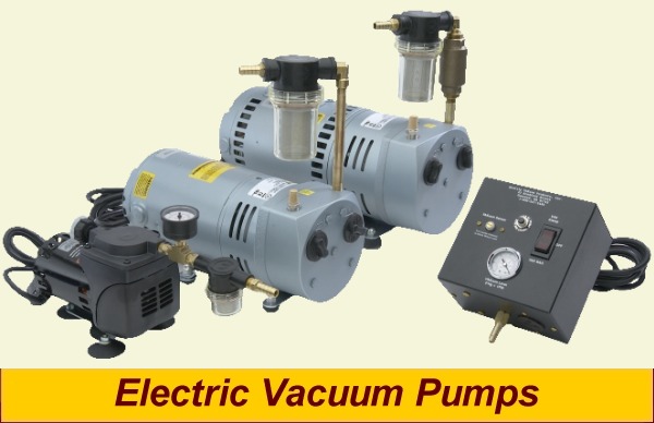 Electric vacuum pumps and link to electric vacuum pumps page