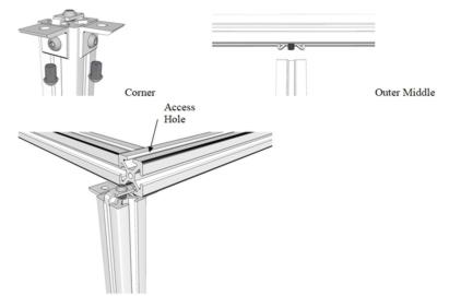 how to install table legs. this includes how to install corner legs and middle legs