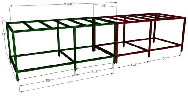 CAD diagram of custom table sent
		the customer for final appproval before manufacturing