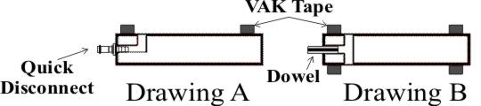 drawing a and b for clamping blog showing clamping jigs