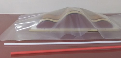 three sided bag flipped over the form ready for c channel